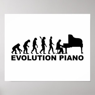 Póster Piano de evolución