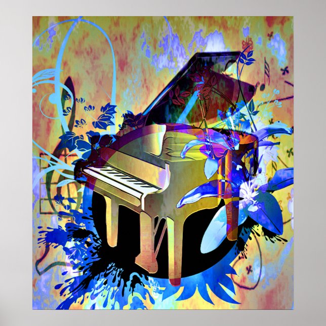 Póster Piano Funky (Frente)