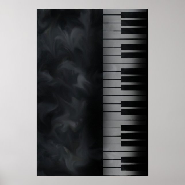 Póster piano keys keyboard poster (Frente)