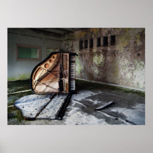 Póster Piano muerto
