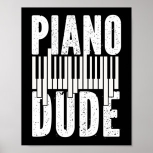 Póster Piano Pianista Amigo