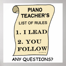 Piano Teacher List of Rules