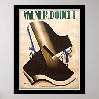 Póster Pianos dualizadores de estilo Art Déco