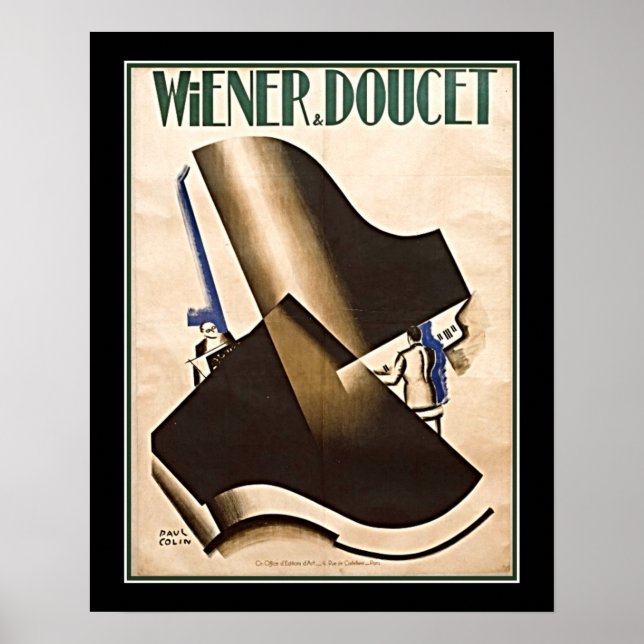 Póster Pianos dualizadores de estilo Art Déco (Frente)