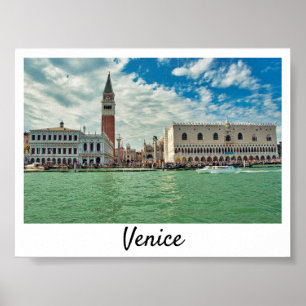 Póster Piazza san Marco en el Palacio del Gran Canal de V
