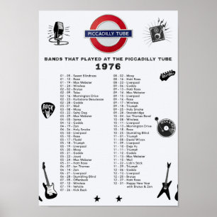 Póster Piccadilly Tube