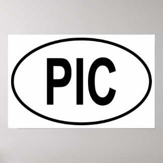 Póster Piccolo Oval