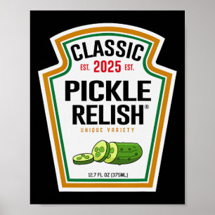 Póster Pickle Relish Diy Halloween Condiment Costume Matc