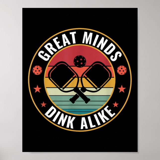Póster Picklebali Great Minds Rehuye Como Cita De Pickleb (Frente)