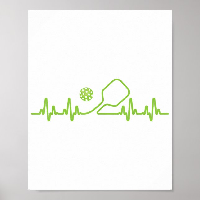 Póster Pickleball Art Para Hombres Mujeres Picklebal (Frente)