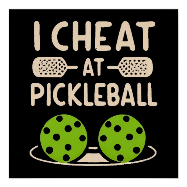 Póster Pickleball Divertido (Anverso)