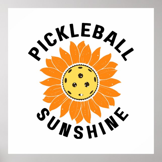 Póster Pickleball sol (Frente)