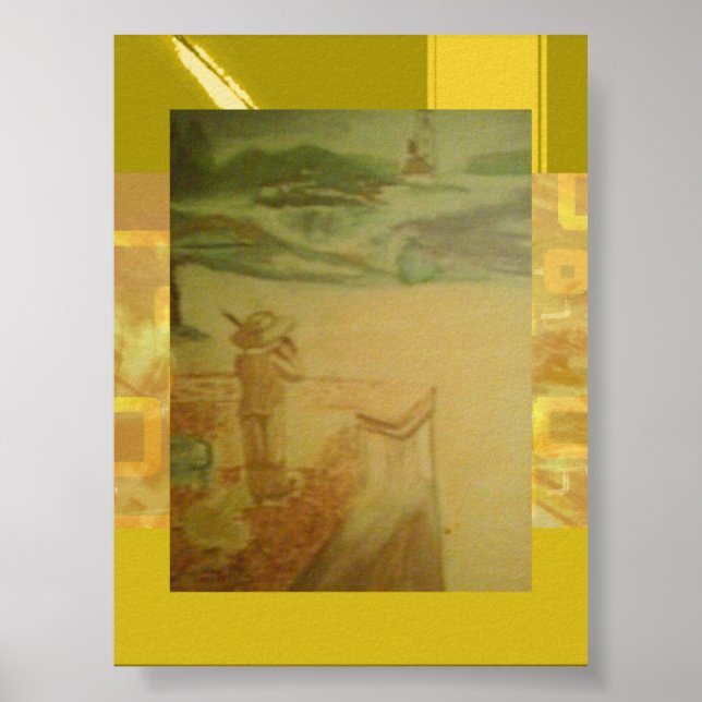 Póster Picnic por la geométrica del concierto de la costa (Frente)