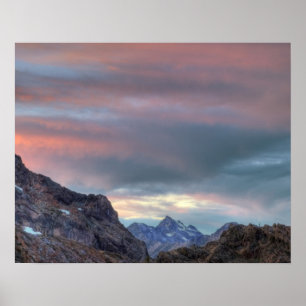 Póster Pico Argonaut, puesta de sol