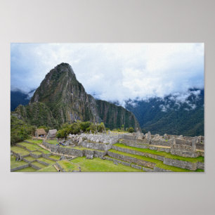 Póster Pico de Huayna Picchu en Machu Picchu, Perú
