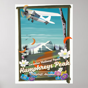Póster Pico de Humphreys, pico de Humphreys, asta de