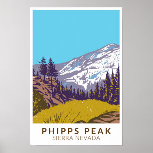 Póster Pico de los filipinos en Sierra Nevada
