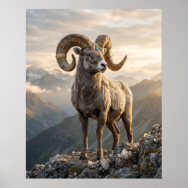 Póster Pico del Carnero Dorado