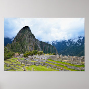 Póster Pico Huayna Picchu en Machu Picchu, Perú