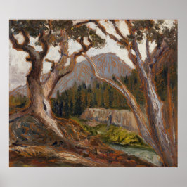 Póster Pico largo desde Loch Vale, Estes Park, Colorado