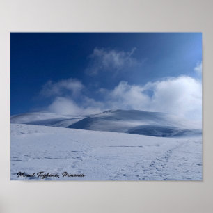 Póster Pico nevado del Monte Teghenis personalizado