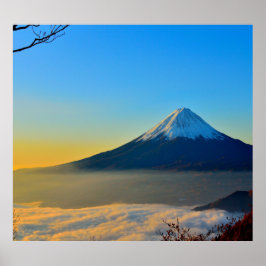 Póster Pico volcánico de montaña