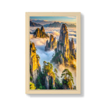 Picos de granito y valles oxidados