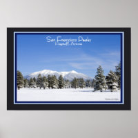 Picos de San Francisco Arizona en nieve Fotografía