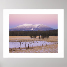 Póster Picos de San Francisco cubiertos de nieve en Arizo