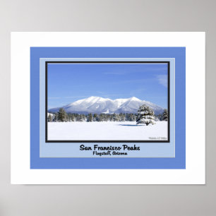 Póster Picos de San Francisco en la nieve