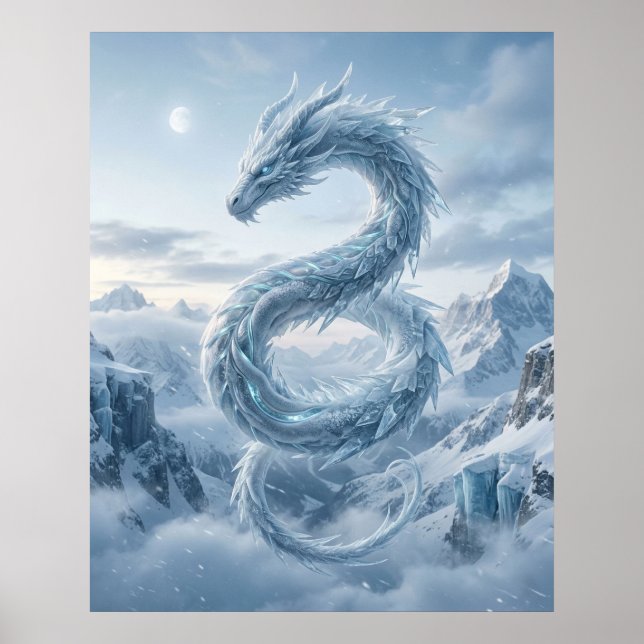 Póster Picos del Dragón de Hielo (Frente)