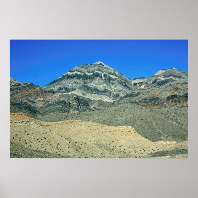 Póster Picos en capas del desierto de Mojave (Frente)