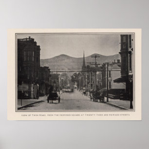 Póster Picos gemelos del cuadrado propuesto, 23 y Howard