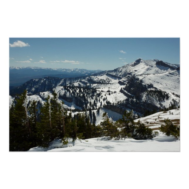 Póster Picos nevados de las montañas del Gran Tetón II Fo (Anverso)