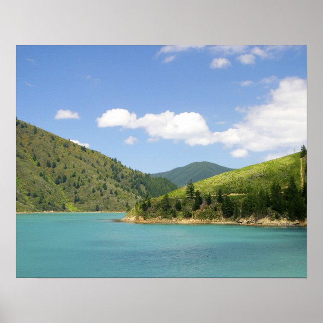 Póster Picton, Nueva Zelanda. La puerta de enlace entre e (Frente)