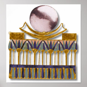 Póster Pictorado de la Luna en el Antiguo Egipto