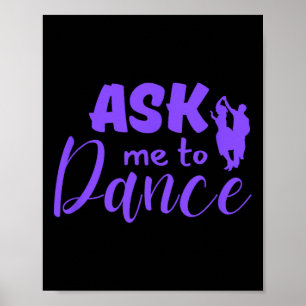 Póster Pídeme Que Baile A Pareja De Baile Social