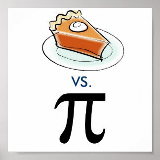 Póster Pie contra Pi