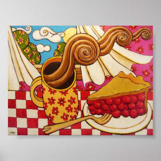 Póster "Pie de cerezo" (Frente)