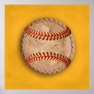 Póster Pie de manzana de béisbol