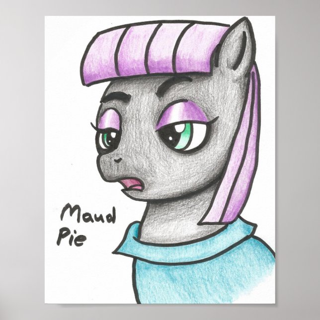Póster Pie de Maud Pony Pony - Hermana de Pinkie Pie (Frente)