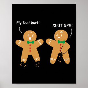 Póster Pie de pan de jengibre hirió a la sarcástica galle