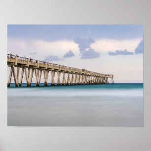 Póster Pie de pesca Navarre Beach