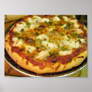 Póster Pie de pizza divertida