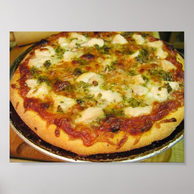 Póster Pie de pizza divertida (Frente)