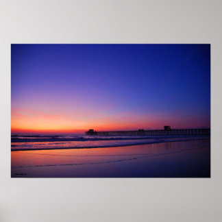 Póster Pie de puesta al sol