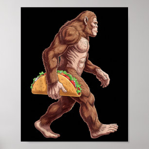 Póster Pie gigante con Taco Funny Cinco De Mayo