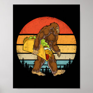 Póster Pie gigante con Taco Funny Cinco De Mayo