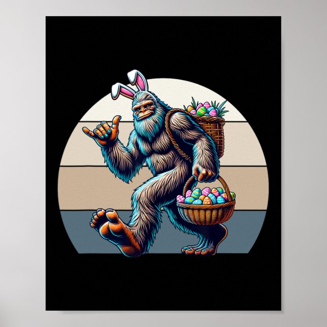 Póster Pie Grande Con Orejas De Conejito Robando Un Bósfo (Frente)