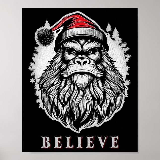 Póster Pie grande de navidades - Creer en el uso de San (Frente)